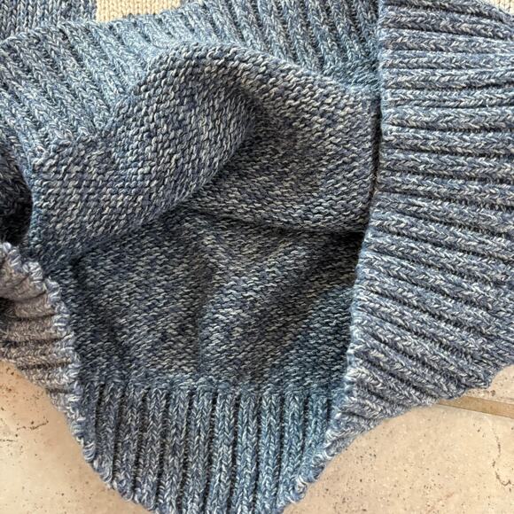 Polo Ralph Lauren Blue Marled Knit Logo POLO Crewneck Sweater Size L - Picture 11 of 11